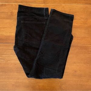 J Crew Black 484 Slim Corduroy Jeans Sz 32 x 30